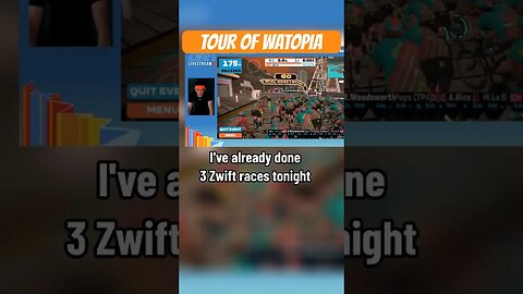 Zwift Tour of Watopia Fall 2023 Stage 1. Medium Route #zwifter #gaming #zwift