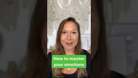 How to MASTER your emotions #shorts
