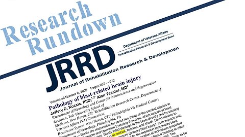 Research Rundown – Episode 33: Pathology of blast-related brain injury