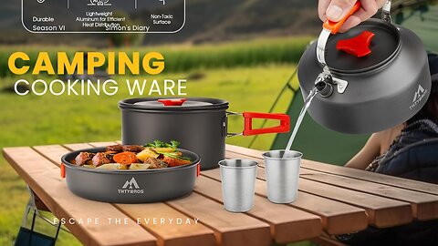 Best Camping Cookware Kit for Your Outdoor Adventures! 🏕️🍳#CampingCookware #OutdoorCooking