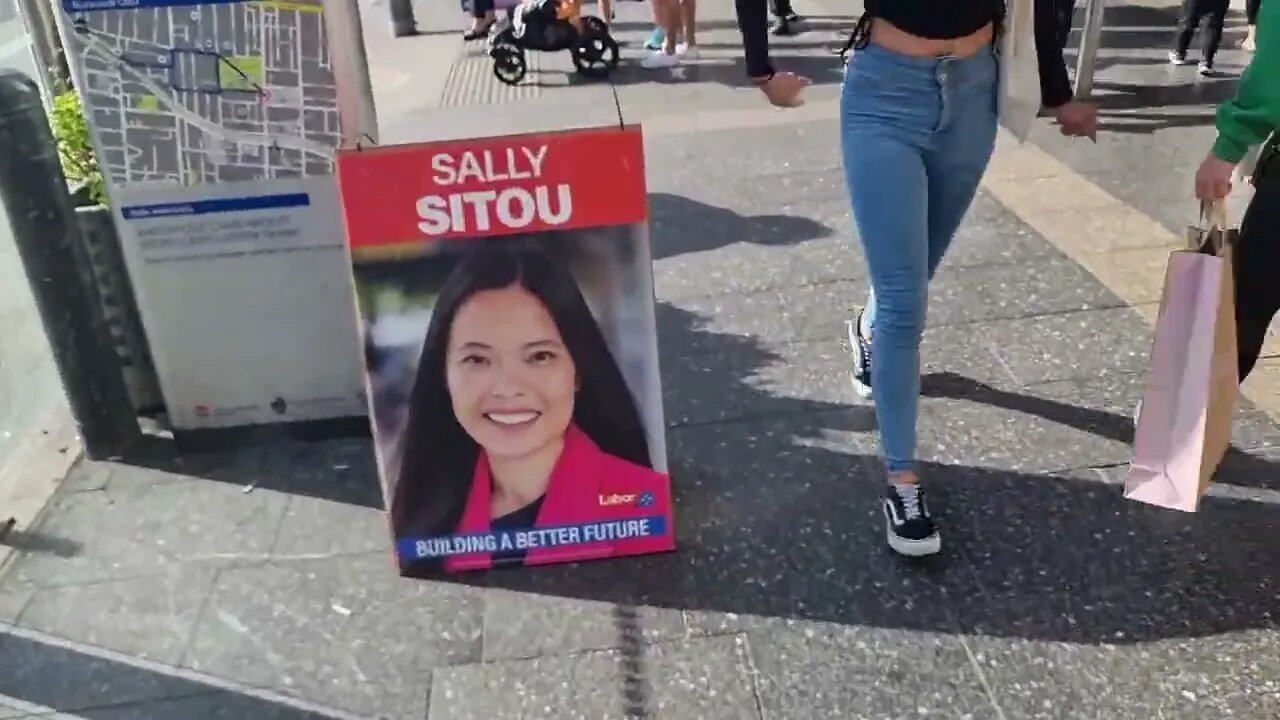 Labor Party campaigners in Burwood abandon their post