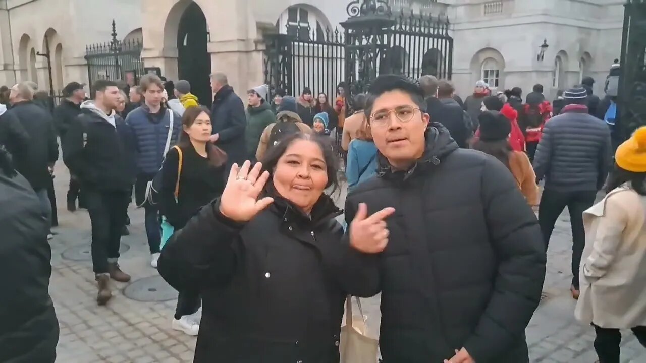 HAPPY NEW YEAR EVERYBODY MEXICANS TOURISTS ASKING ME WHAT MY CHANNEL NAME IS #horseguardsparade