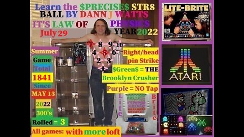Learn how to become a better straight ball bowler #71 with Dann the CD born MAN on 7-29-22.#71 bowl video