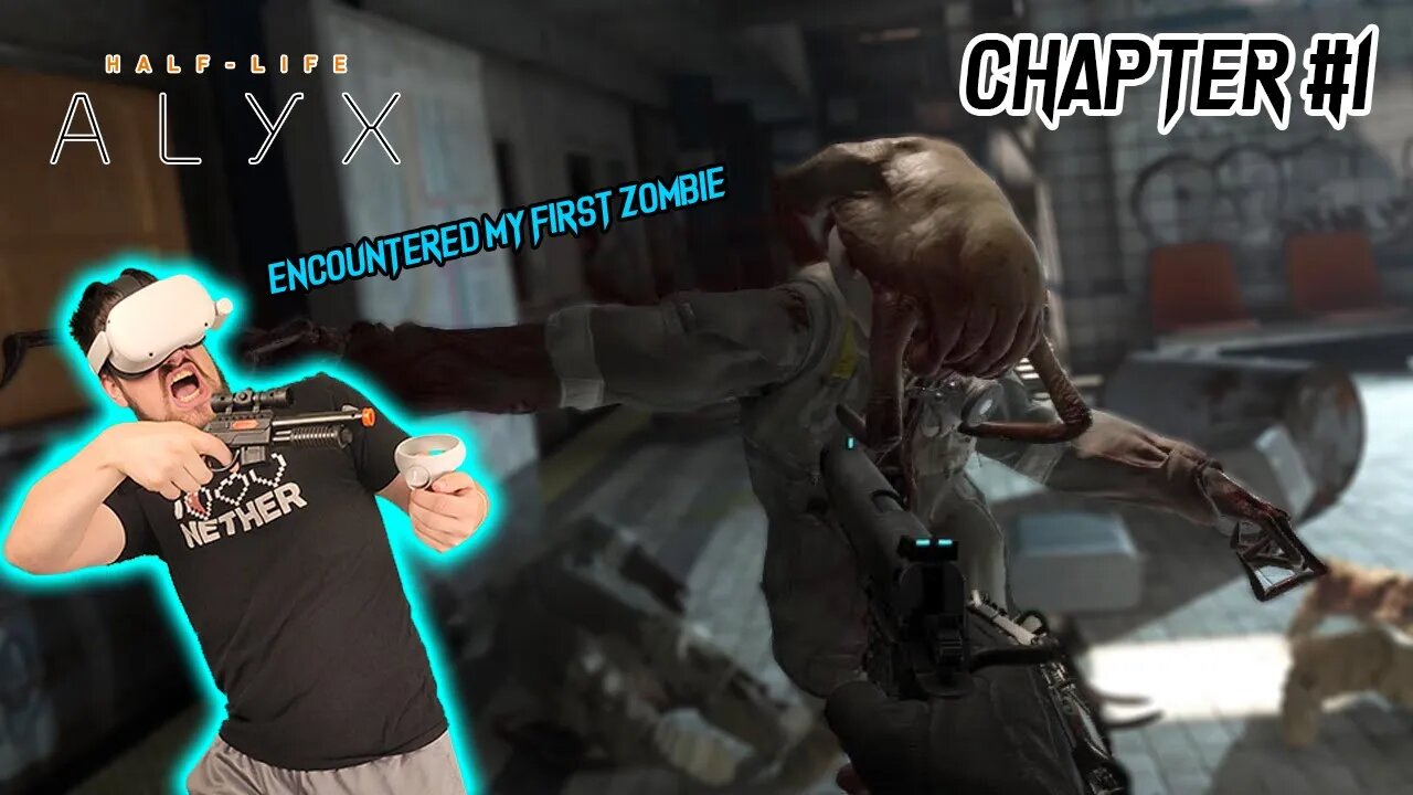 Encountering my First Zombie in Half-Life VR 🧟♂️- (Meta Oculus Quest 2)