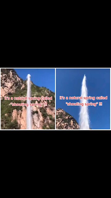 Amazing shouting spring