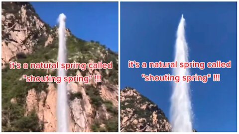 Amazing shouting spring
