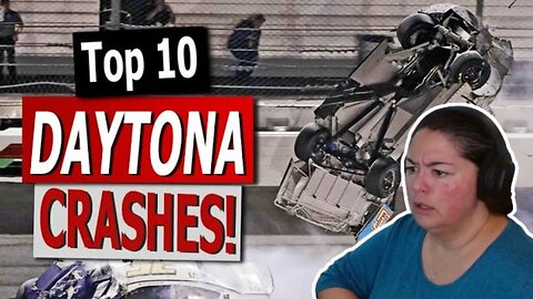 FIRST TIME REACTING TO | Top 10 Daytona 500 Crashes
