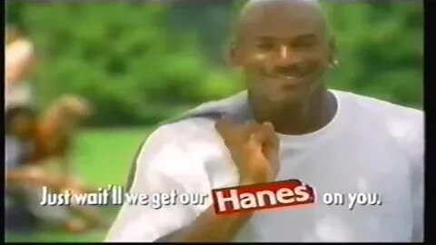 1997 MICHAEL JORDAN HANES UNDERWEAR TV COMMERCIAL
