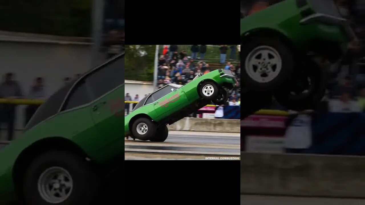 1968 Camaro Wheelstand and Crash #camaro #wheelstand #dragracing