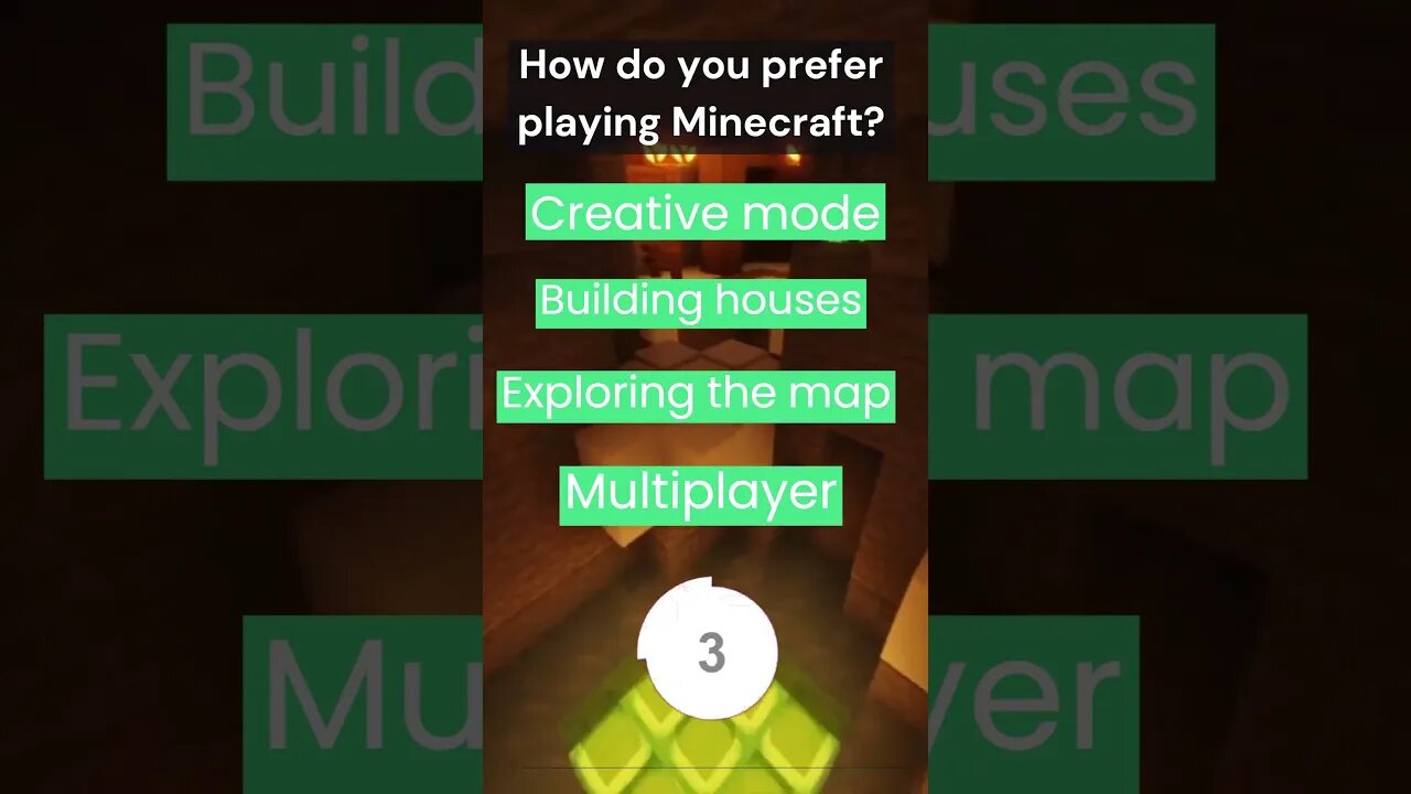 How do you prefer playing Minecraft?