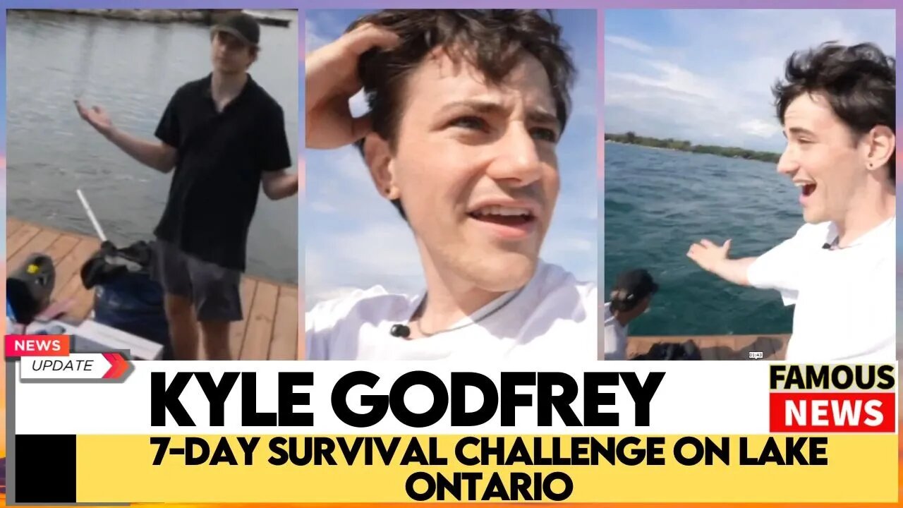 Daring 7-Day Survival Challenge on Lake Ontario! Canadian YouTuber Kyle Godfrey Tests Limits