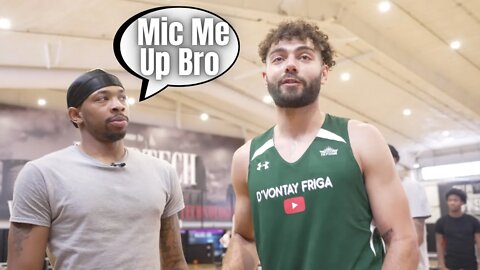I Mic'd Up A Pro For A Game vs High Schoolers...