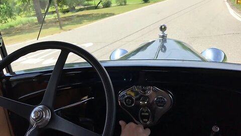 Friend drives my 1929 Ford Model A survivor unrestored fordor sedan. Anxiety level = 10!!!