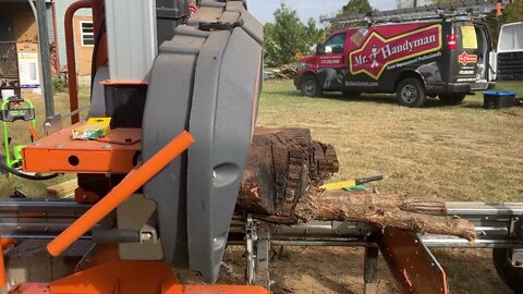 The Norwood mill eating more black walnut