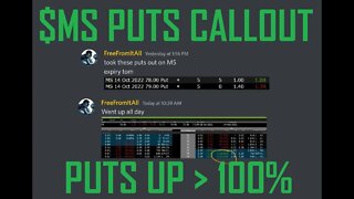 $MS MORGAN STANLEY DISCORD CALLOUT UP 118 TO 151% TODAY