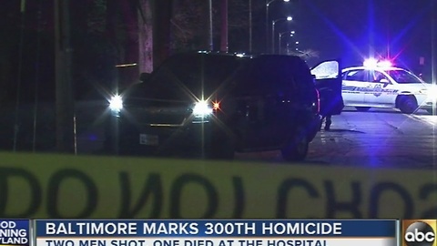 Baltimore marks 300th homicide in NW Baltimore