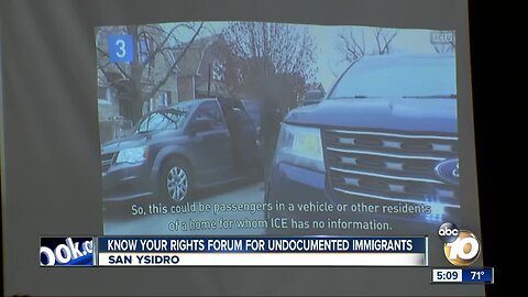 Know your rights forum held in San Ysidro