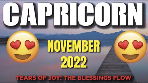 Capricorn ♑️ Tears Of Joy! The Blessings Flow🙌🏻😍! Going To The Next Leve🙌🏻😍l! November 2022 ♑️