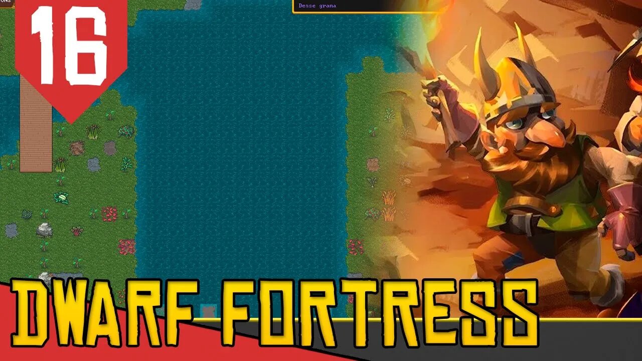 GRANDE RIO SUBTERRANEO - Dwarf Fortress Nub #16 [Gameplay PT-BR]