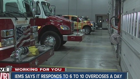 Indianapolis EMS workers are administering doses of Naxolone in record-breaking numbers