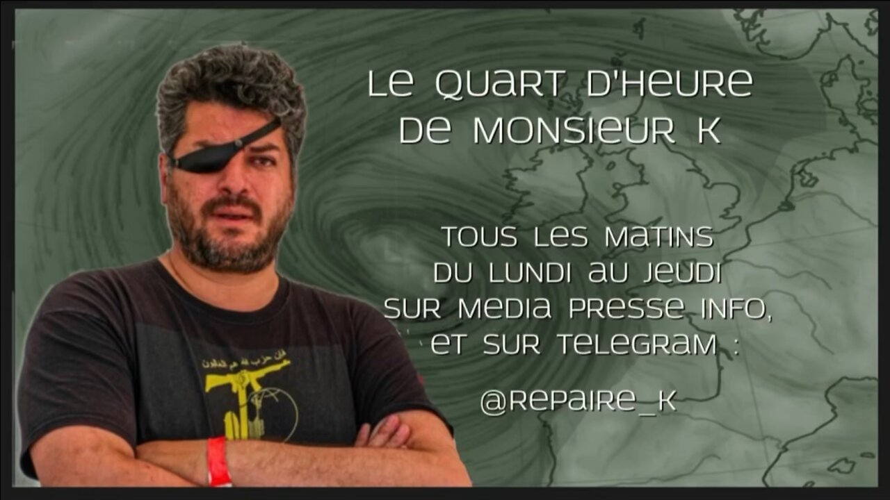 Edition du Quart d'heure de Monsieur K du lundi 12 septembre 2022