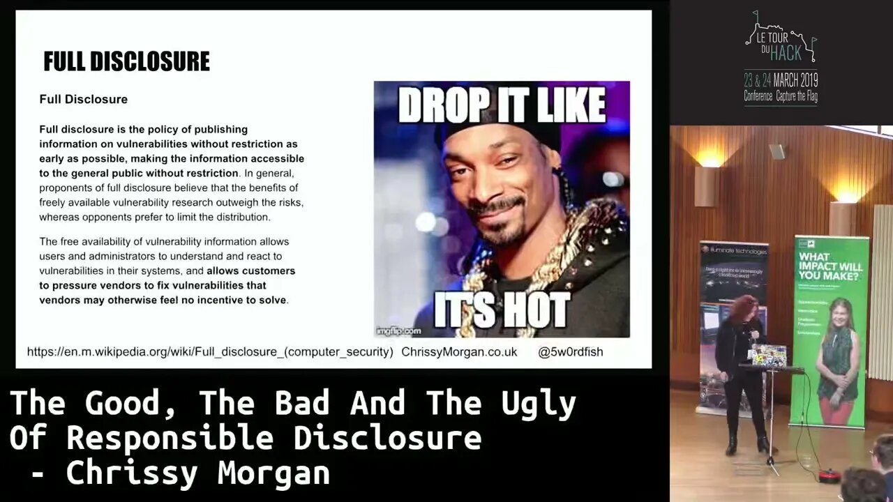 The Good, The Bad And The Ugly Of Responsible Disclosure Chrissy Morgan