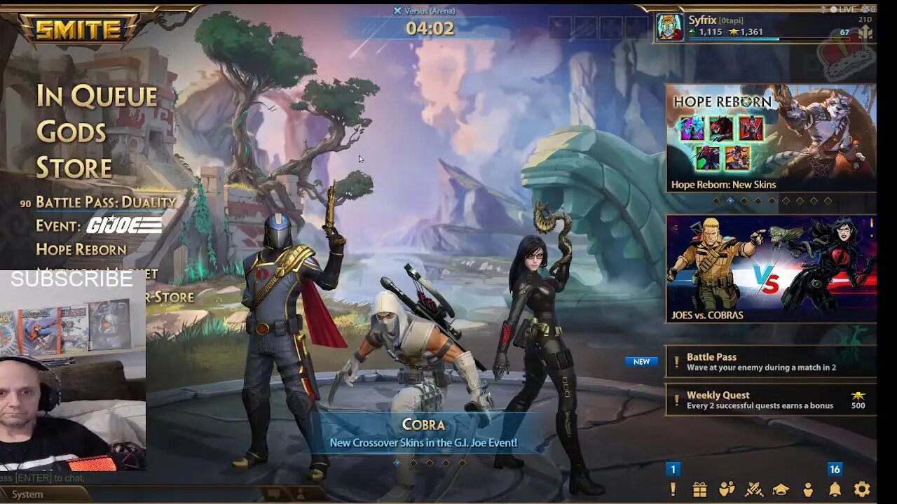 Ymir, and SUBSCRIBE. While I play SMITE!