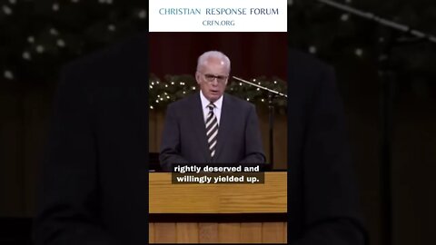 Humble Yourself Before Jesus Christ - John MacArthur - Christian Response Forum #shorts