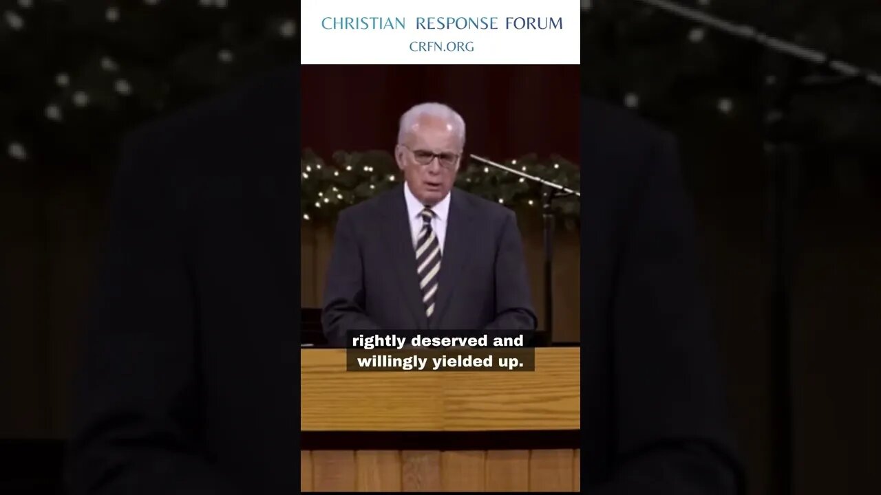 Humble Yourself Before Jesus Christ - John MacArthur - Christian Response Forum #shorts