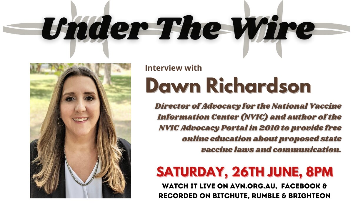 Under the Wire-Dawn Richardson of the NVIC Advocacy Portal