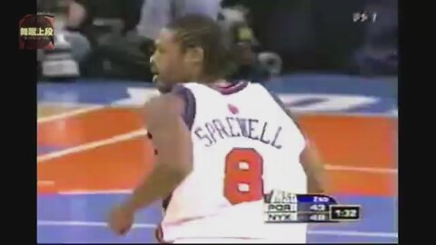 Latrell Sprewell 10 Points 7 Ast Vs. Trail Blazers, 2001-02.