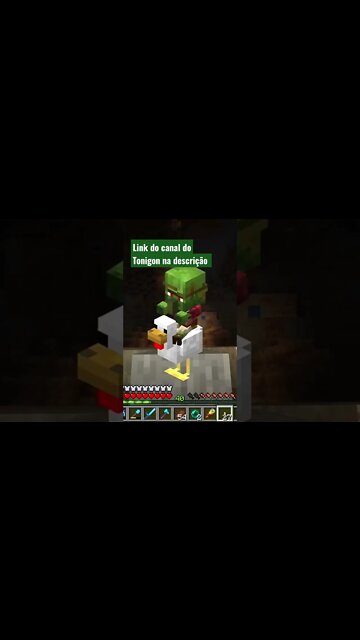 MINECRAFT: TONIGON CAÇANDO MOBS RAROS #shorts