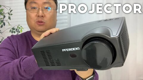 Super Bright 4500 Lumens HD LED Projector by PFERDEKI Review