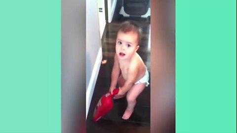 babies funny videos | Sweet baby cleaning house | Try Not To Laugh | Babies Funny