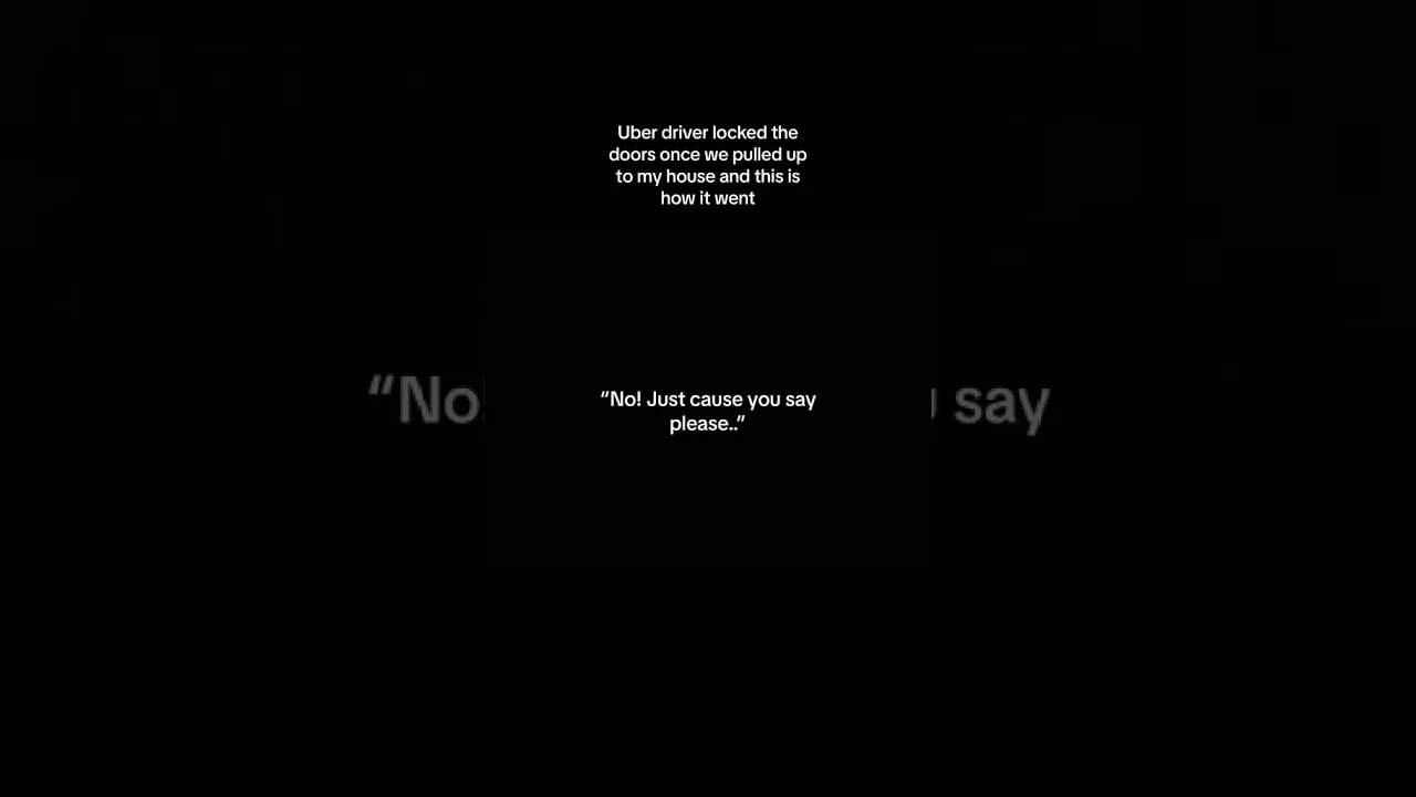 UBER DRIVER ASSAULTS ME