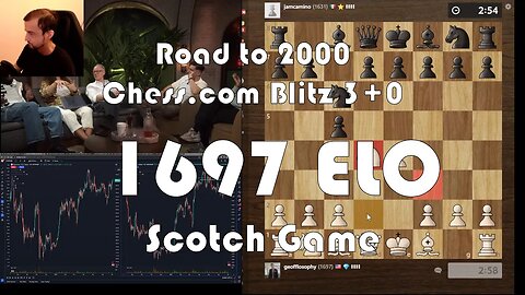 Road to 2000 #126 - 1697 ELO - Chess.com Blitz 3+0 - Scotch Game