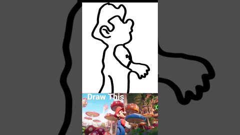 Draw This Movie Mario Fast #mariomovie #mario #nintendo