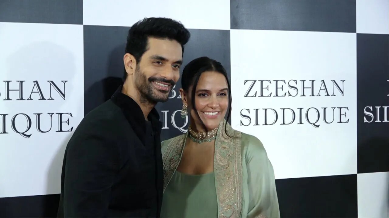 Neha Dhupia And Angad Bedi Arrived at Baba & Zeeshan Siddique Iftaar Party 😍🔥📸