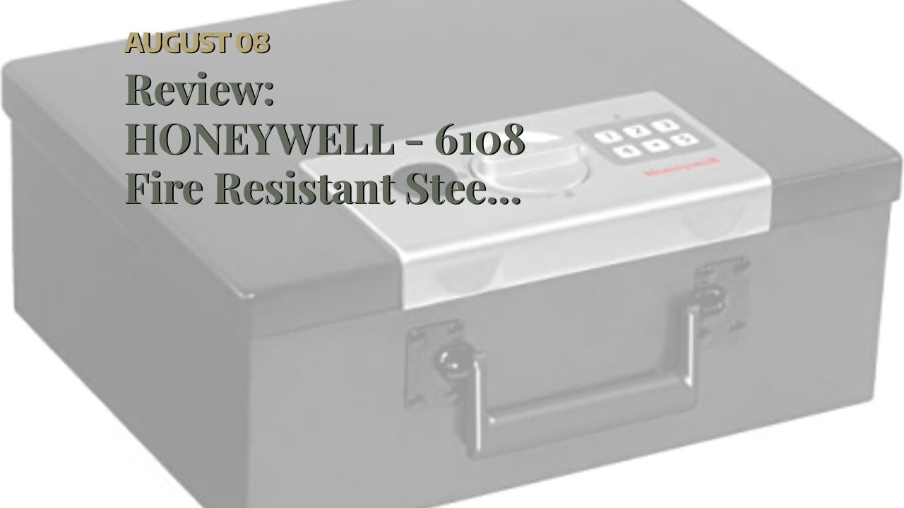 Review: HONEYWELL - 6108 Fire Resistant Steel Security Safe Box with Digital Lock, 0.26-Cubic F...