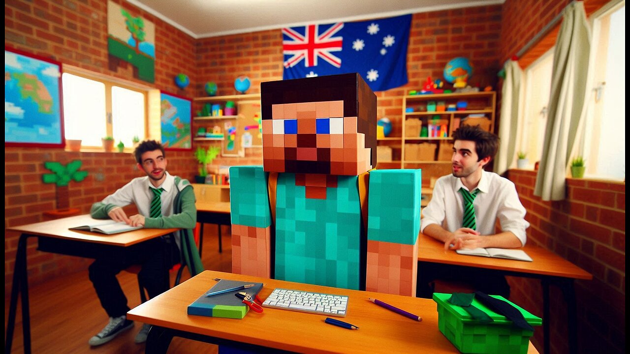 Real-Life Minecraft Steve's First Day at School – Watch His Hilarious Adventures Unfold!