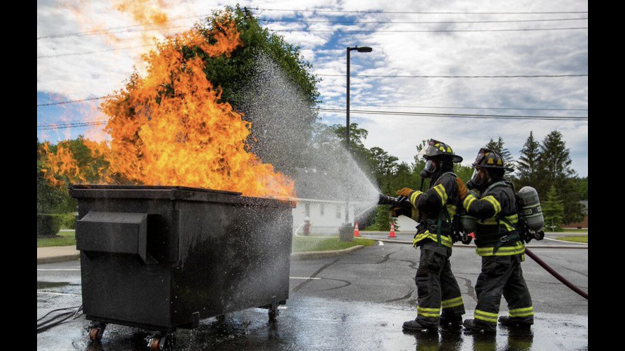 Garbage Dumpster Fire