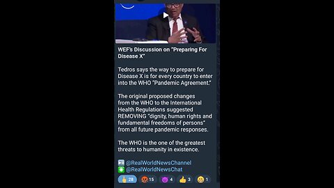 News Shorts: Tedros on Disease X
