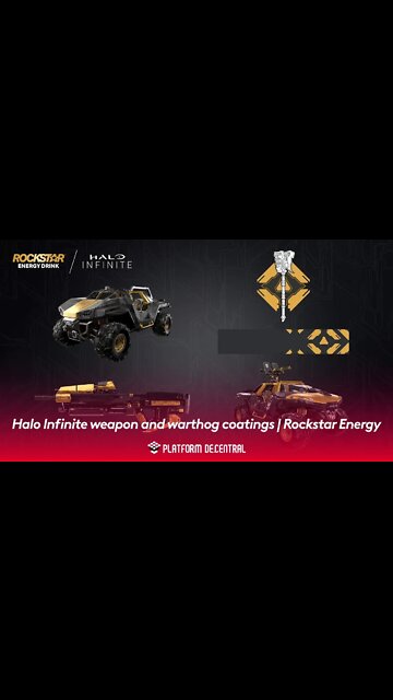 #shorts Halo Infinite weapon and warthog coatings | Rockstar Energy