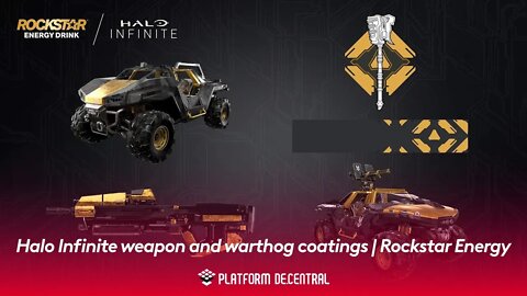 #shorts Halo Infinite weapon and warthog coatings | Rockstar Energy