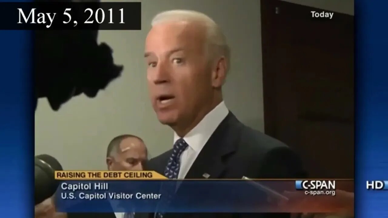 Joe Biden Debt Ceiling Negotiations - Then & Now