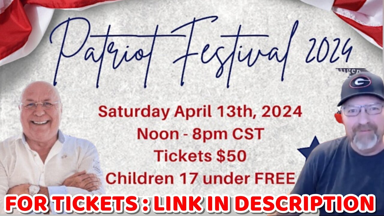 THE PATRIOT FESTIVAL 2024 WITH CHAS CARTER & CHARLIE WARD - BOOK TICKETS NOW!