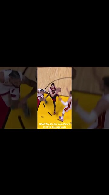 NBA@Top blocks from Miami Heat vs Chicago Bulls #shorts #nba #nba23