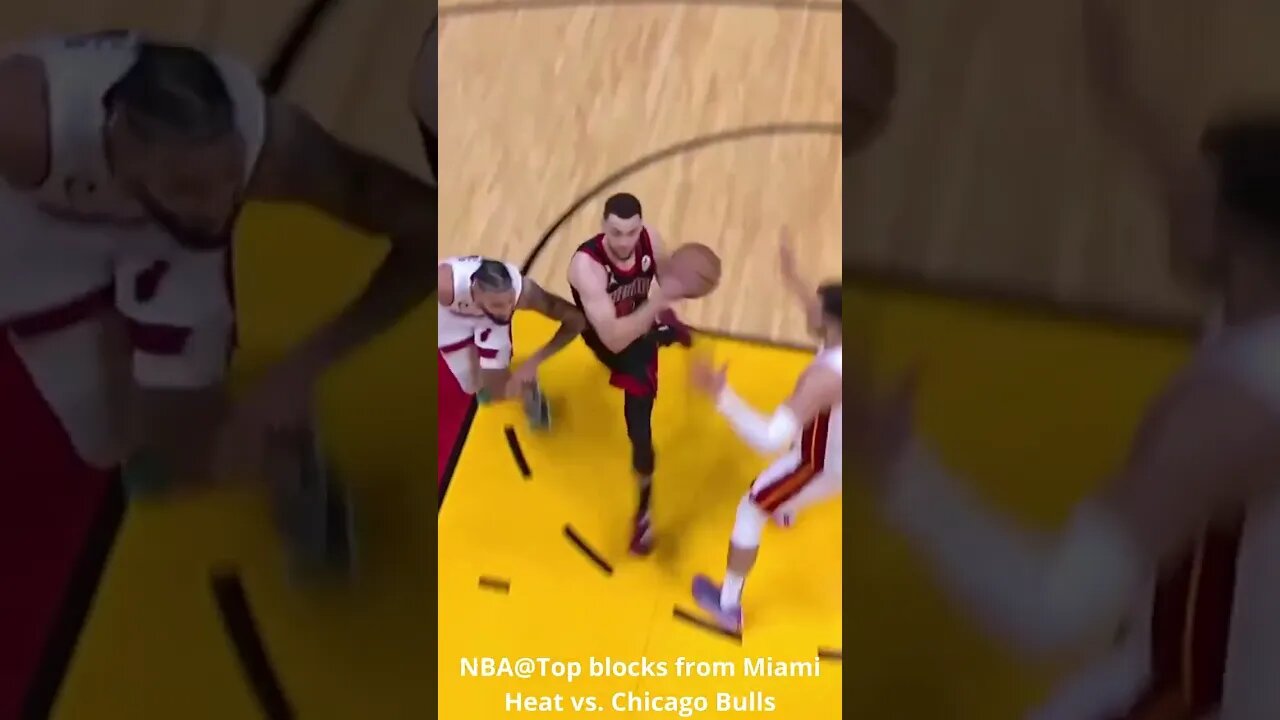 NBA@Top blocks from Miami Heat vs Chicago Bulls #shorts #nba #nba23