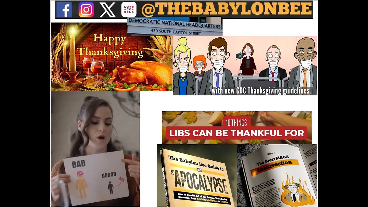 Happy Thanksgiving from Babylon Bee & SNL & South Park 9m