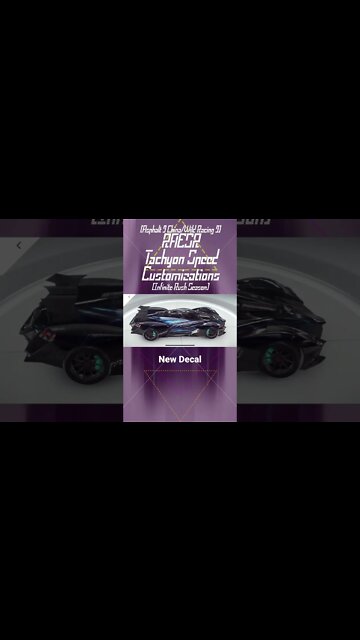 [Asphalt 9 China (A9C/狂野飙车9)] RAESR Tachyon Speed Dynamic Decal | Infinite Rush Season (#Shorts)